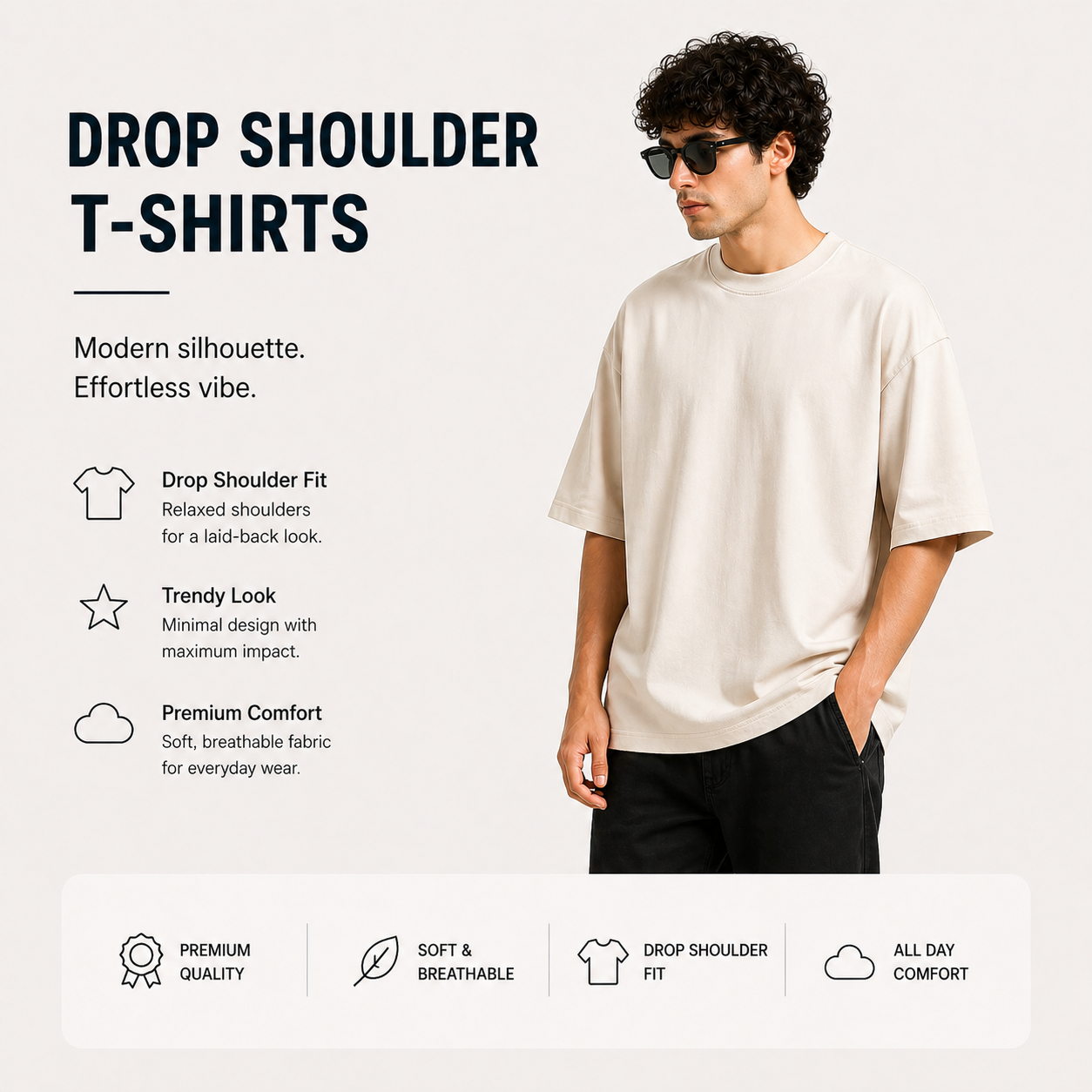 DROP SHOULDER T-SHIRTS