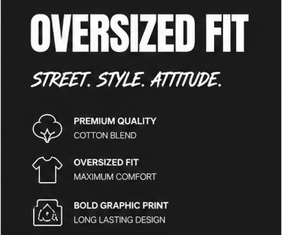 Mens Oversized T-shirt , Trendy Design , Daliy Wear , Causal Wear , Street Wear